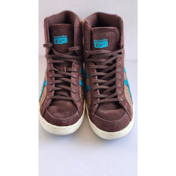 Asics Onitsuka Tiger Womens Seck High Brown Tweed CapriBreeze Size 7.5 S0079 - Picture 1 of 14